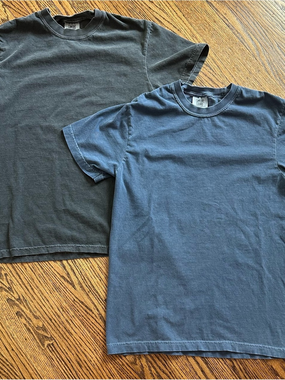 Classic Crewneck T-Shirts - Blue and Charcoal NWOT
